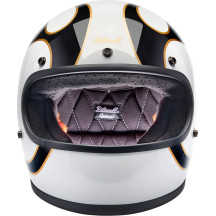 Casco Gringo — S, integral, blanco brillante